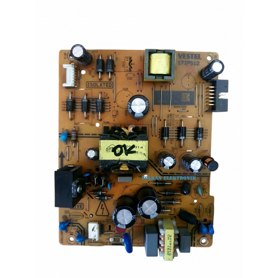 VESTEL 48FD7300 BESLEME KARTI 23321119 , 17IPS12 POWER BOARD