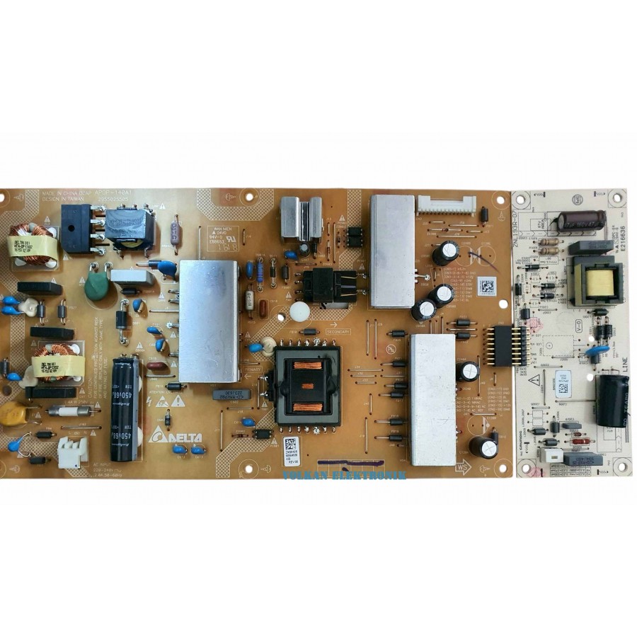 ARÇELİK A43L 6652 5W POWER BOARD ,  APDP-140A1 , ZNS910R , LED DRİVER , BESLEME KARTI