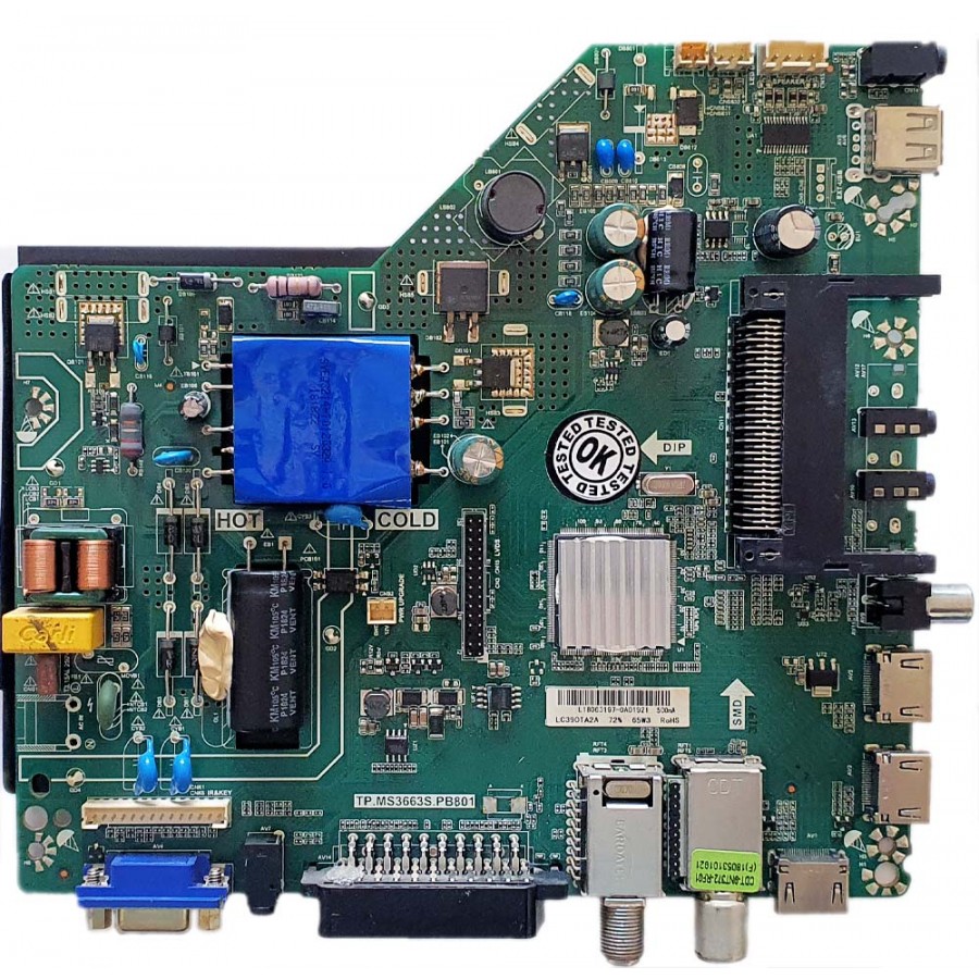 AWOX U3900STR TP.MS3663S.PB801 LC390TA2A ANAKART MAİN BOARD AWOX U3900STR TP.MS3663S.PB801 LC390TA2A ANAKART MAİN BOARD