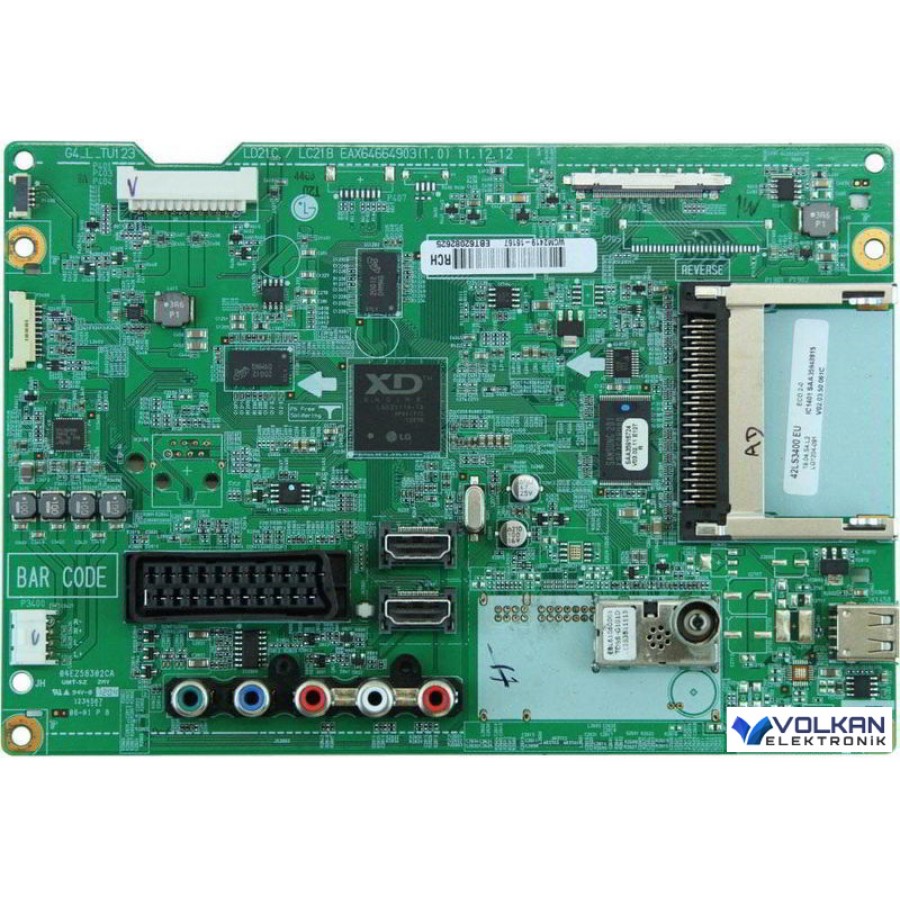 ANAKART ,LG 42LS3400-ZC ,EBT62082625, EBR74499354, EAX64664903 1.0 MAİN BOARD ANAKART ,LG 42LS3400-ZC ,EBT62082625, EBR74499354, EAX64664903 1.0 MAİN BOARD