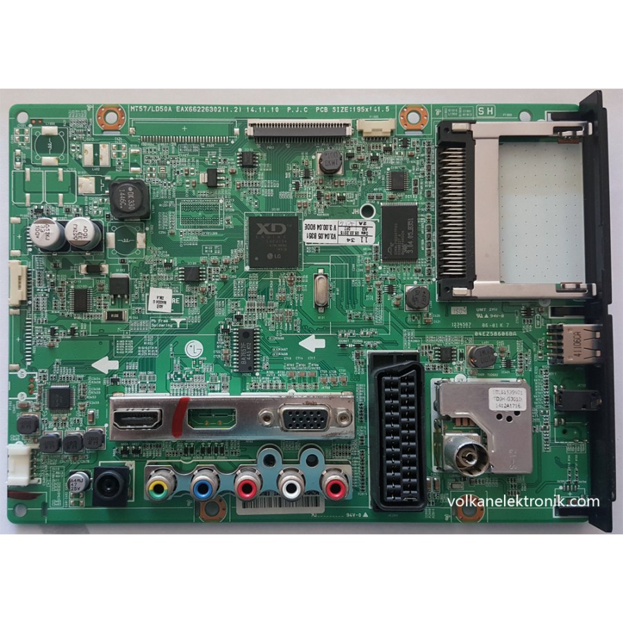 EAX66226302-1.2, EBU63082610,LG,22MT47D-PZ ,22MT47D, ANAKART, MAIN BOARD EAX66226302-1.2, EBU63082610,LG,22MT47D-PZ ,22MT47D, ANAKART, MAIN BOARD