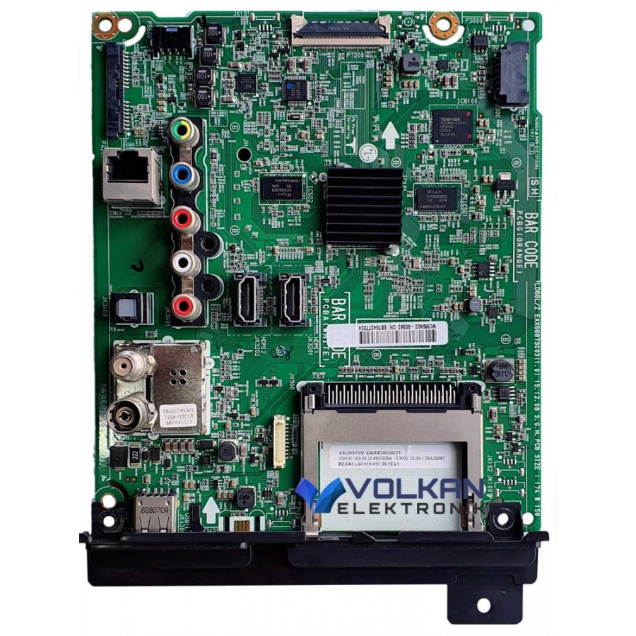 LG 43LH570V EBT64277324 EAX66873003 1.0 ANAKART MAİN BOARD