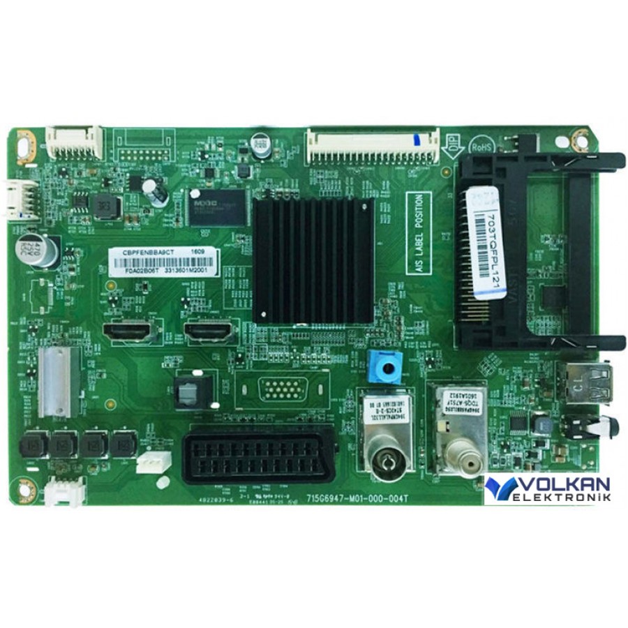 ANAKART,PHILIPS 32PFK4100/12,715G6947-M01-000-004K, CBPFENBBALCT, 703TQFPL015, F0A02B19T,MAIN BOARD ANAKART,PHILIPS 32PFK4100/12,715G6947-M01-000-004K, CBPFENBBALCT, 703TQFPL015, F0A02B19T,MAIN BOARD