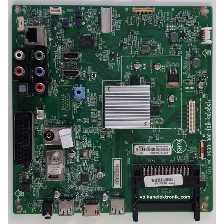 715G6165-M02-000-005N, 703TQEPL087, CBPFD7WBBOCT, E0A02B46T, SSB Board, LG Display, LC470DUN-PGP1, Philips 47PFK6309/12 ANAKART MAİNBOARD
