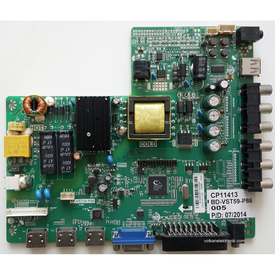 TP.VST59.P86, BD-VST59-P86, CP11413, C320X13-E1-L(G5) PREMIER PR32B30 ANAKART MAIN BOARD TP.VST59.P86, BD-VST59-P86, CP11413, C320X13-E1-L(G5) PREMIER PR32B30 ANAKART MAIN BOARD