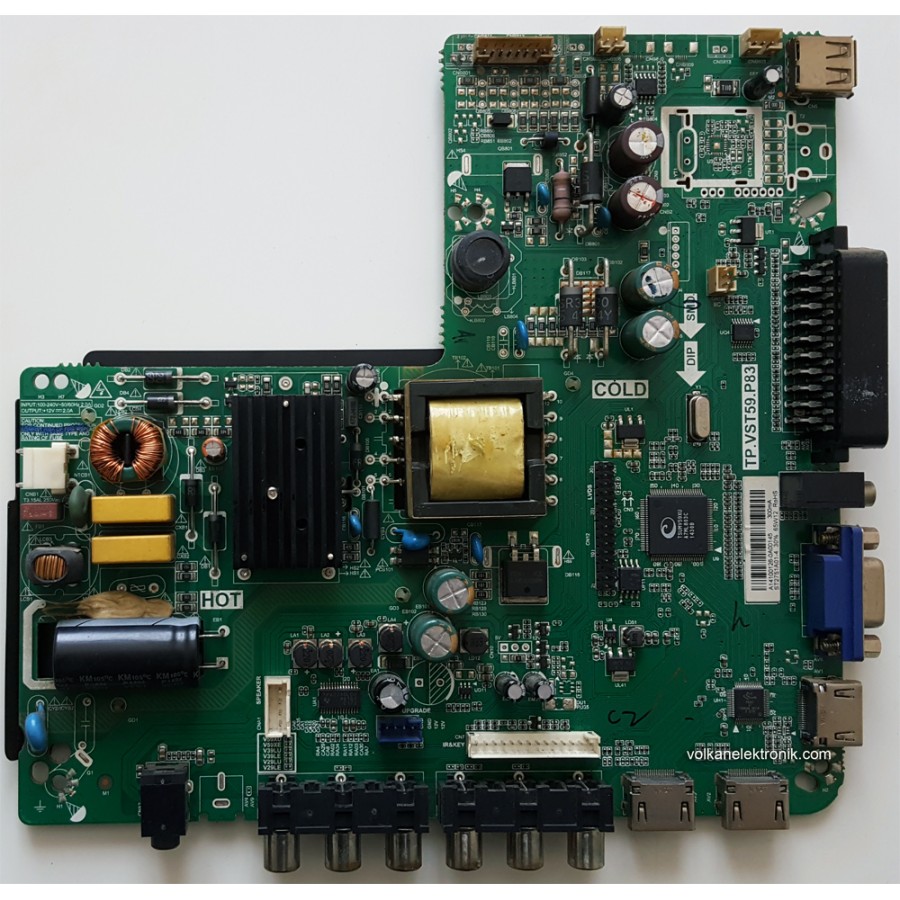 SANYO LE71S16HM TP.VST59.P83 CX275DLEDM ANAKART MAIN BOARD