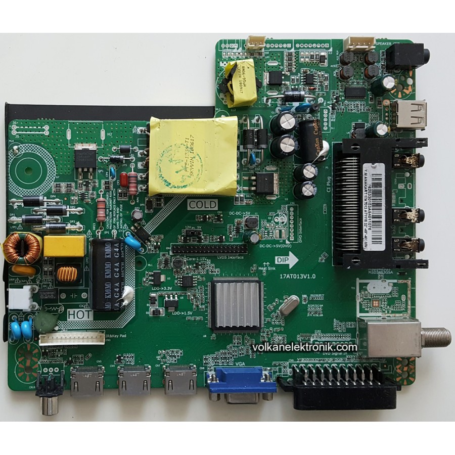 17AT013V1.0 A71116 32'' 49'' 40'' MNL SUNNY ANAKART MAIN BOARD
