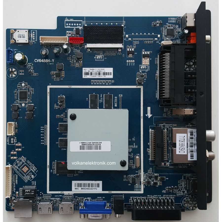 CV6488H-Y, SN055LDJRXCV6488H-Y, LS550FN18-W, 10015994, 890.JRX-CV6488HY-0H,mainboard ,anakart