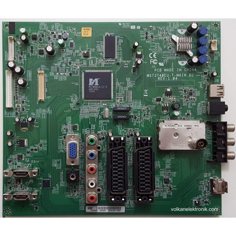 TOSHIBA 40LV703G MST3740EU-T-MAIN BD REV:1.04 LTA400HM02 ANAKART MAIN BOARD