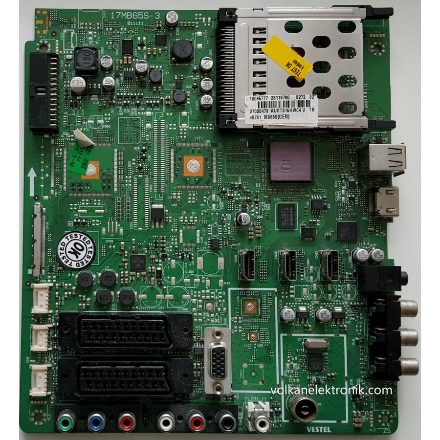 23118790 , 17MB65S-3 , 10085777 , 27020473 , AUOT315HW04 V ,Anakart , Main Board