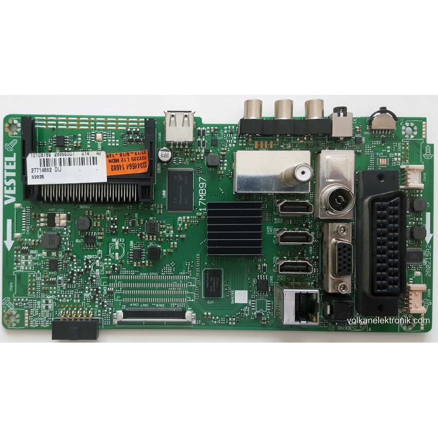23355007, 17MB97, 260215R2, VES400UNVS-2D-N05, 23344564, VESTEL SMART 40FB7100 40 LED TV ,ANAKART ,MAIN BOARD