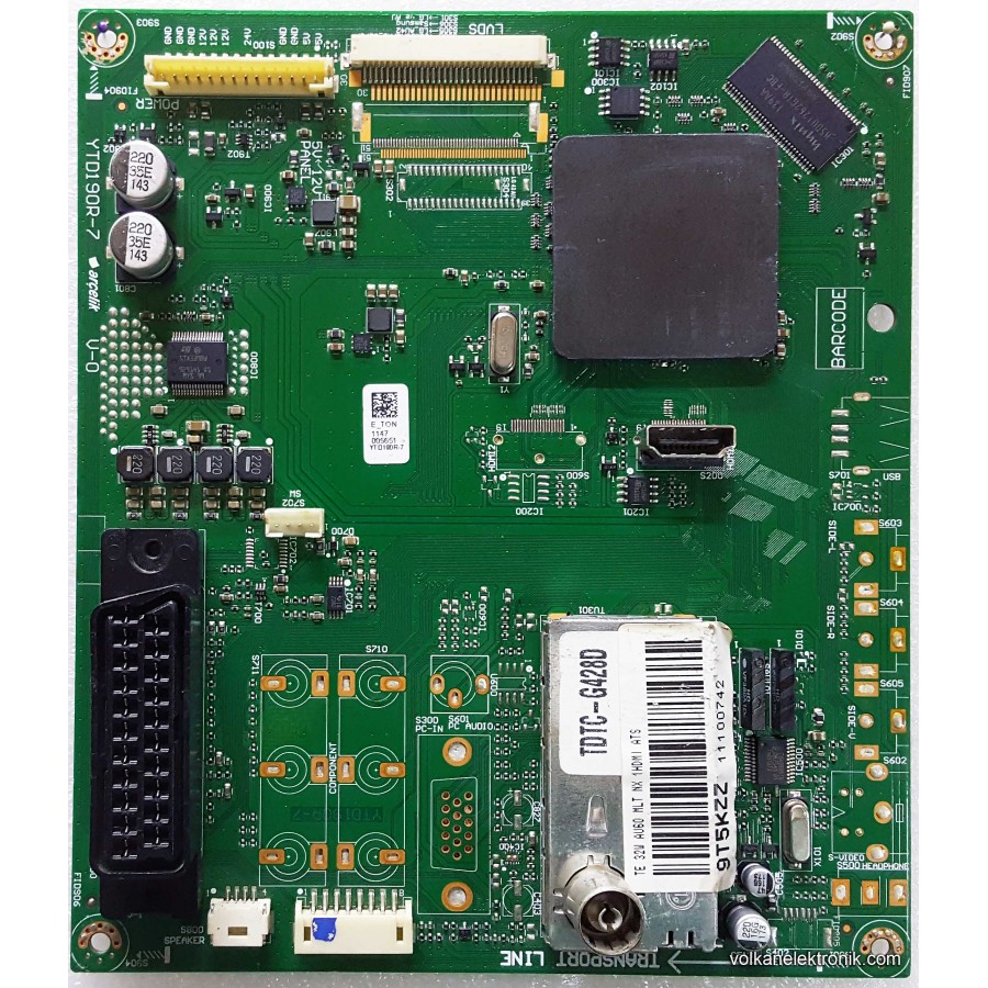 9T5KZZ YTD190R-7 TE 32W AU60 MLT NX 1HDMI ATS TDTC-G428D ANAKART MAIN BOARD MAINBOARD