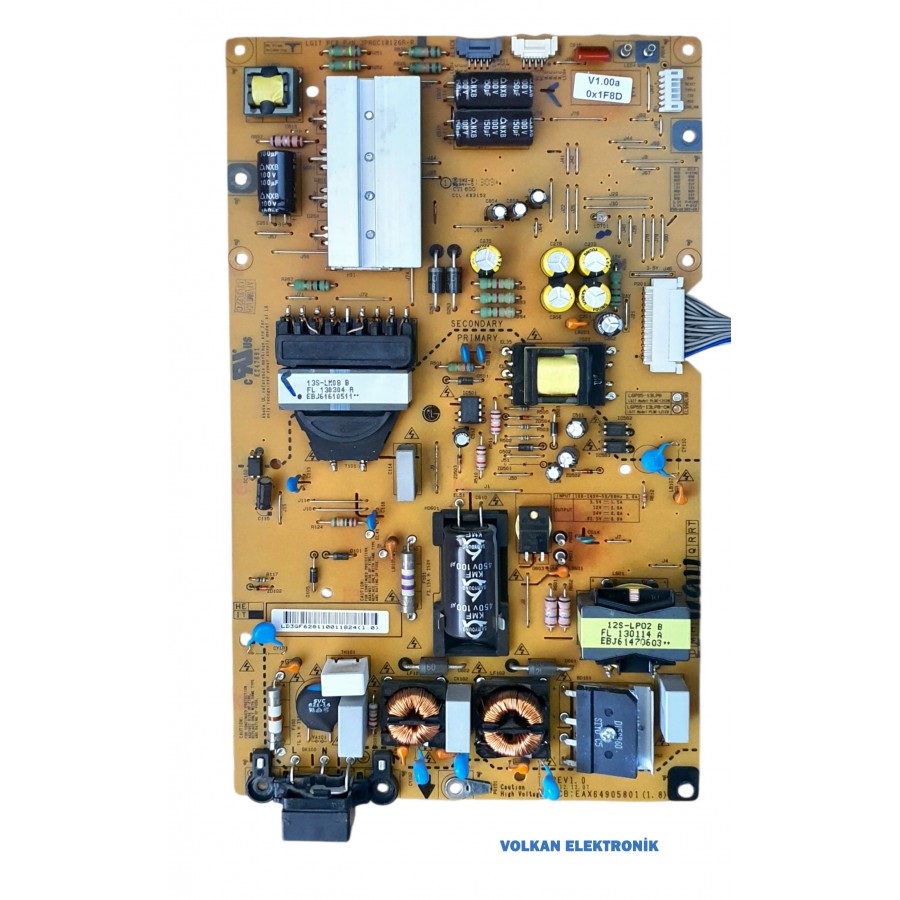 LG , 55LA860V , EAX64905801(1.8) , 55LA6900 , POWER BOARD , LGP55-13LPB , BESLEME LG , 55LA860V , EAX64905801(1.8) , 55LA6900 , POWER BOARD , LGP55-13LPB , BESLEME