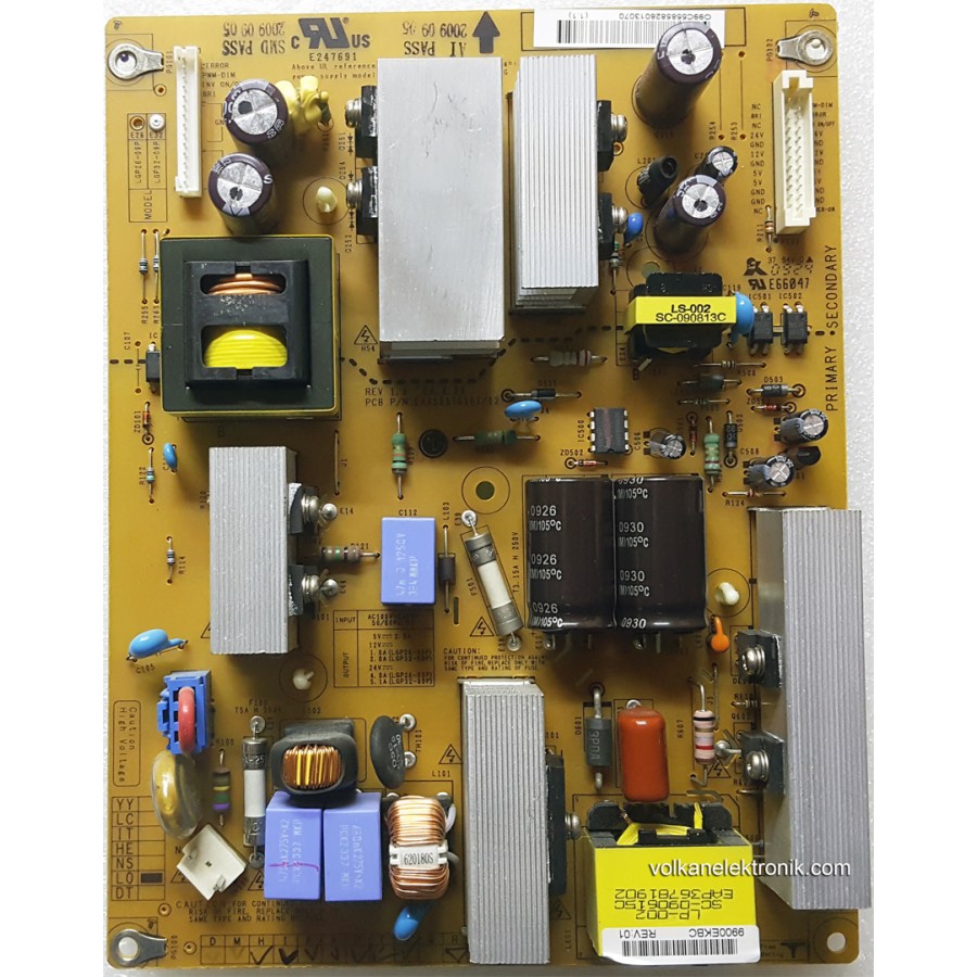 EAX55176301/12 LGP32-09P LGP26-09P LG 32LG2100 32LF2500 POWER BOARD PSU