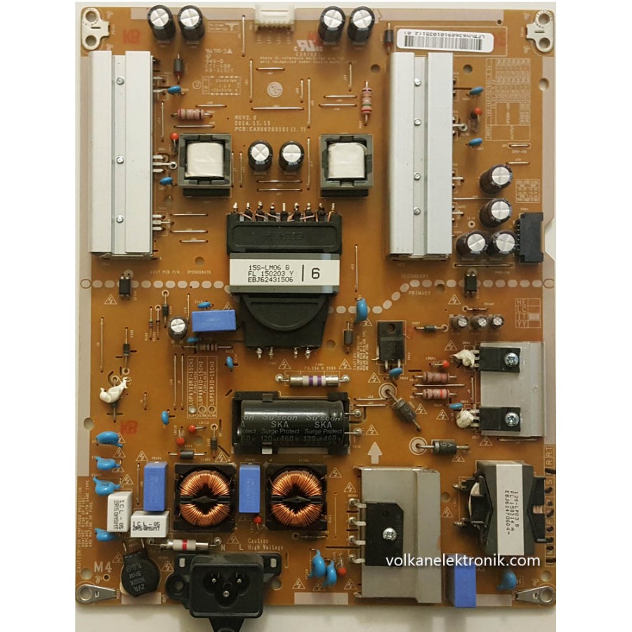 EAX6620310 (1.7) ,LGP4760R1-15CH2 ,3PCR00847B ,POWER BOARD ,BESLEME KARTI