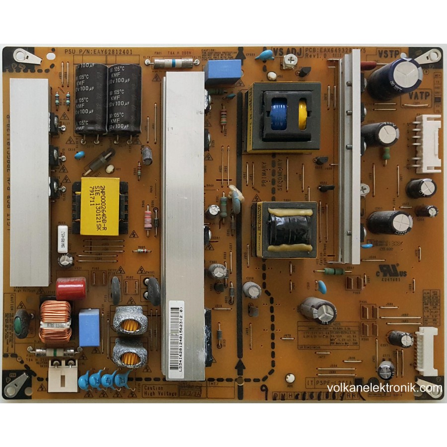 EAY62812401 , EAX64932801/5 , LG 42PN450B , Power Board , Besleme Kartı , Psu EAY62812401 , EAX64932801/5 , LG 42PN450B , Power Board , Besleme Kartı , Psu