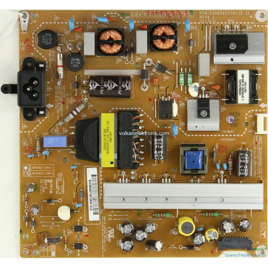 LG 42LB582 42LB652 42LB580 42LB620 42LB620 EAX65423701 EAY63071901 POWER BOARD