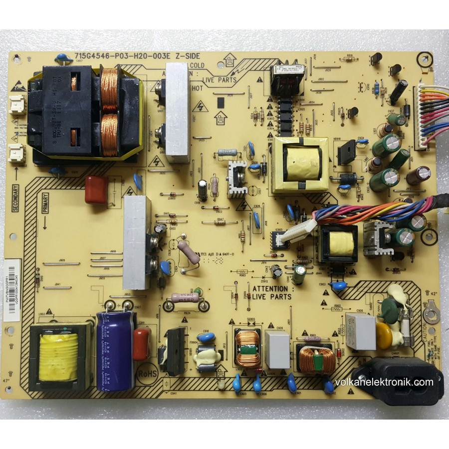 715G4546-P03-H20-003E - Z-SIDE - 715G4802-P01-H20-003H - PWTVBNGQGPR1 -PHILIPS 42PFL4606H POWER BOARD - BESLEME 715G4546-P03-H20-003E - Z-SIDE - 715G4802-P01-H20-003H - PWTVBNGQGPR1 -PHILIPS 42PFL4606H POWER BOARD - BESLEME