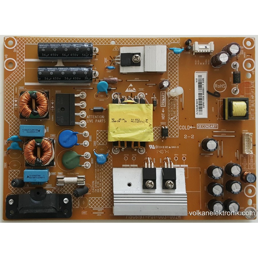 715G6197-P01-003-002H PLTVDL261XAT4 PHILIPS 32PHK4309 12 32HFL3009D 12 POWER BOARD BESLEME KARTI PSU 715G6197-P01-003-002H PLTVDL261XAT4 PHILIPS 32PHK4309 12 32HFL3009D 12 POWER BOARD BESLEME KARTI PSU