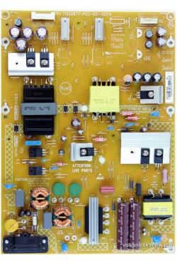 715G6677-P02-001-002H, PLTVFQ391XAD9, P43040200, TPT430U3-EQYSHM.G, PHILIPS 43PUK4900/12, Power Board, Besleme Kartı ,Psu