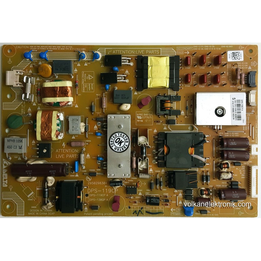 DPS-119CP , DPS-119CP A , 2950298304 , PHİLİPS , 42PFL6067K/12 , 42PFL6097K/12 , 119CP A , LC420EUF ,Power Board , Besleme Kartı DPS-119CP , DPS-119CP A , 2950298304 , PHİLİPS , 42PFL6067K/12 , 42PFL6097K/12 , 119CP A , LC420EUF ,Power Board , Besleme Kartı