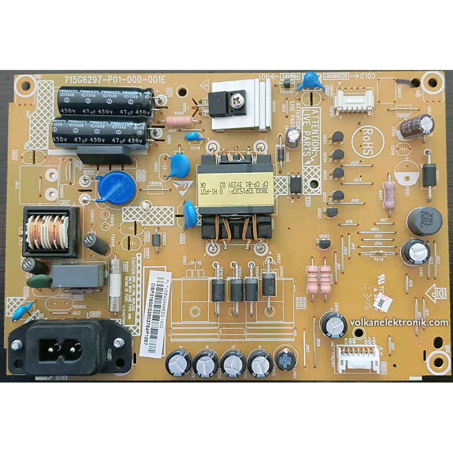715G6297-P01-000-001E ,PLTVDE424XAE2Q ,PHILIPS ,24PHH4109/88 ,POWER BOARD