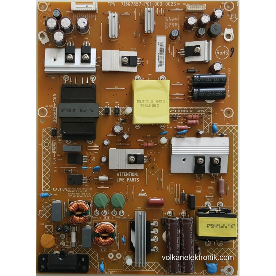 715G7857-P03-000-002S PLTVFQ461XA03 P43070200 PHILIPS 43PUS6501/12 TPT430U3-EQLSJA.G POWER BOARD PSU 715G7857-P03-000-002S PLTVFQ461XA03 P43070200 PHILIPS 43PUS6501/12 TPT430U3-EQLSJA.G POWER BOARD PSU