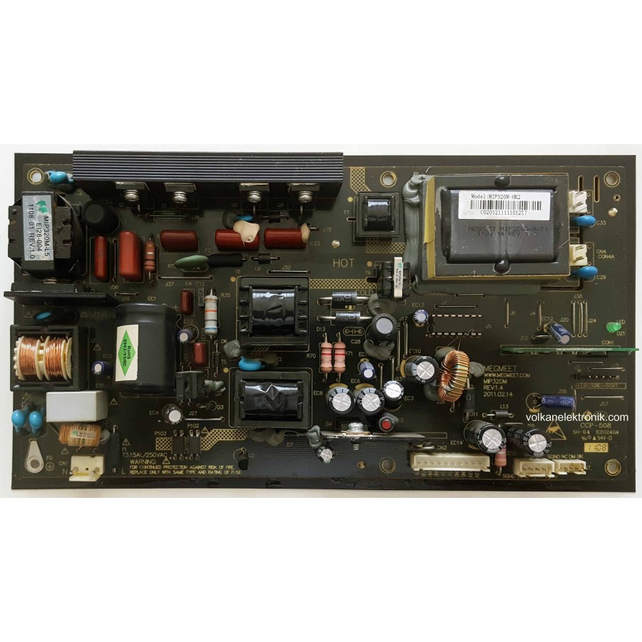 MIP320M , MIP320M-HK2 , MEGMEET MIP320M REV.1.4 , SANYO LD32S9HM ,POWER BOARD ,PSU MIP320M , MIP320M-HK2 , MEGMEET MIP320M REV.1.4 , SANYO LD32S9HM ,POWER BOARD ,PSU