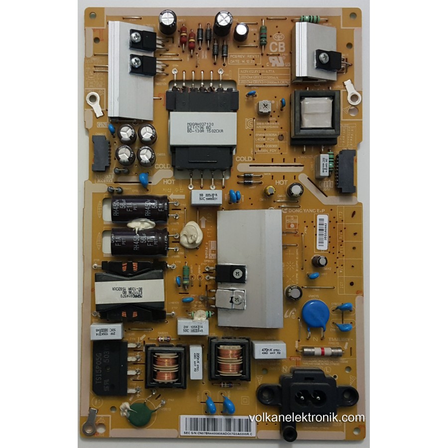 BN44-00806A , L40S6_FDY , SAMSUNG UE40JU6570U, SAMSUNG UE40JU6500, SAMSUNG UE40JU6400, SAMSUNG UE40JU6610U , CY-GJ040HGLV1H ,CY-WJ040HGLV3H , Power Board ,Besleme Kartı ,Psu