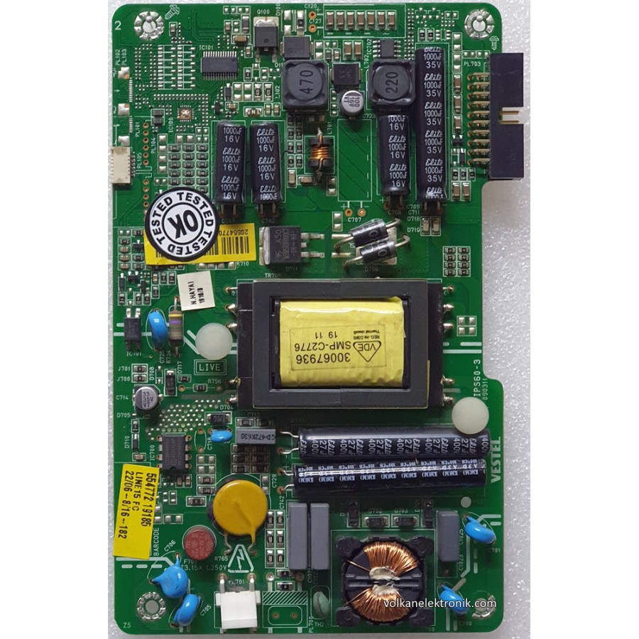 20554770 - IPS60-3 - 090311 - SEG 22911 - POWER BOARD - PSU