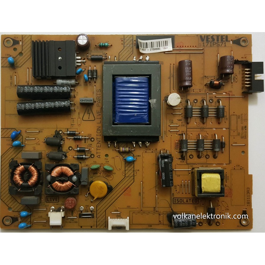 23170537 , 17IPS71 , 181113R3 , VESTEL , 32HA5100 , Power Board , Besleme Kartı